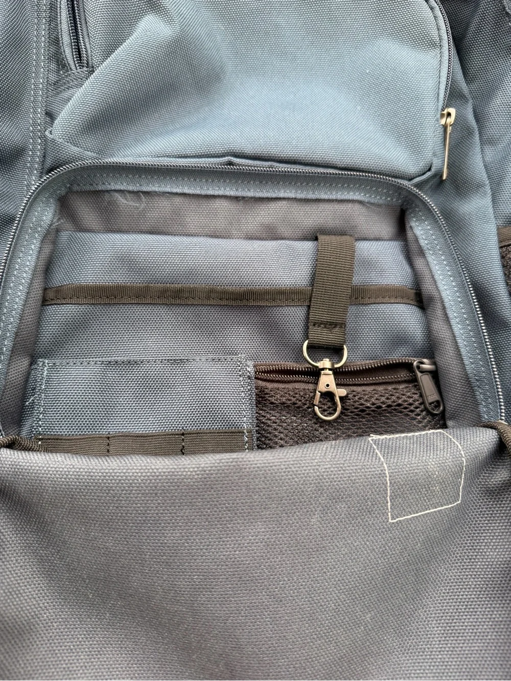 Carhartt Slate Blue Canvas Backpack with Front Pockets
